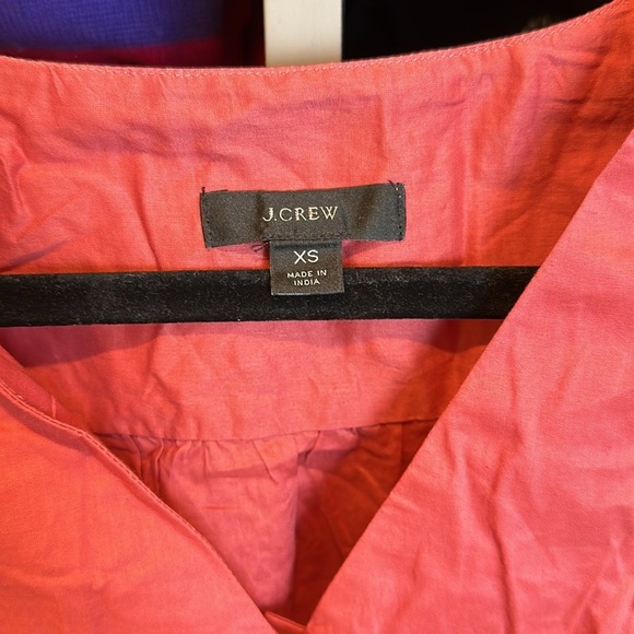 J Crew terracotta flutter sleeve v neck top size XS - Picture 2 of 3